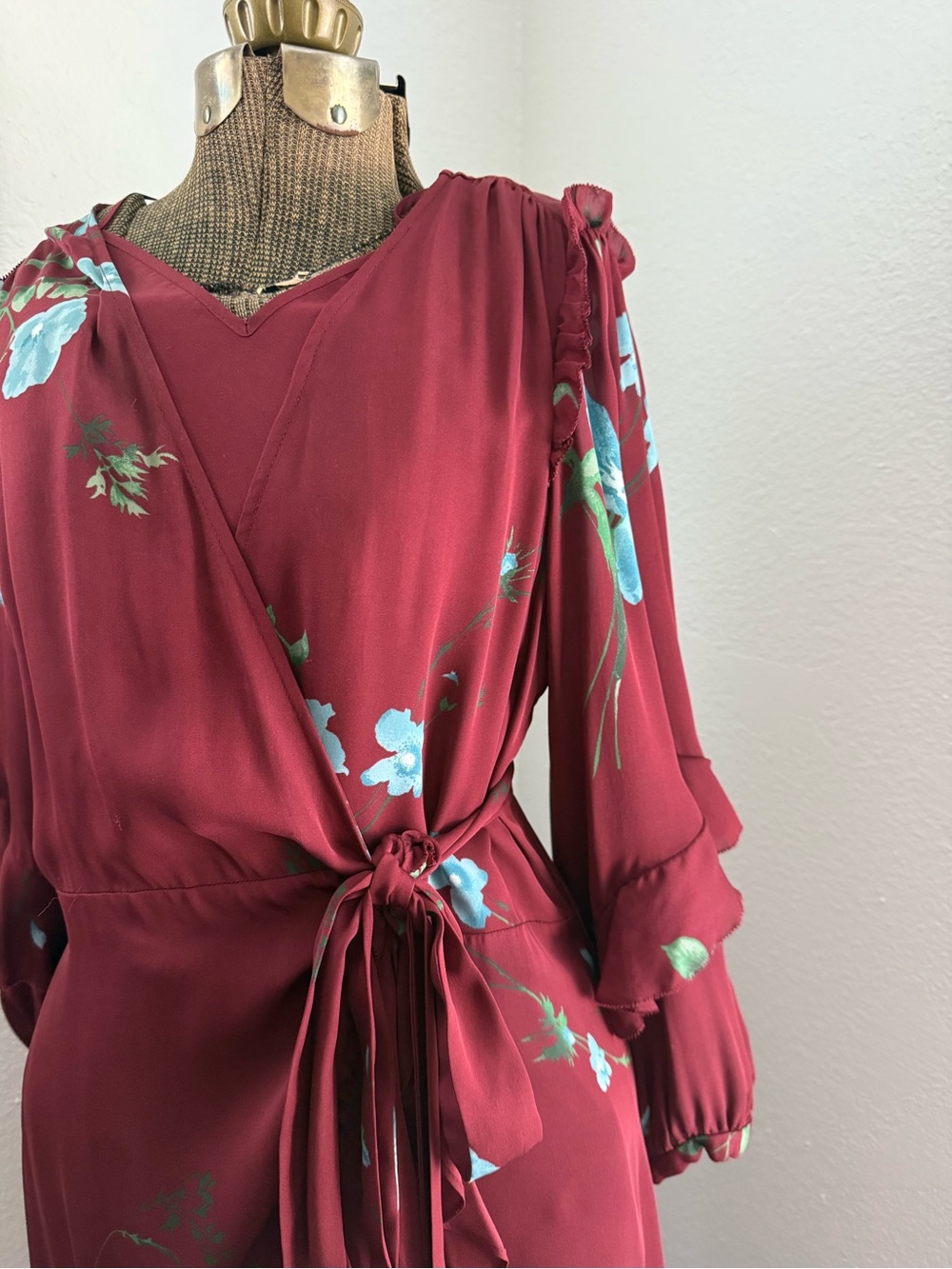 Silk Wrap Dress - Picture 4 of 8